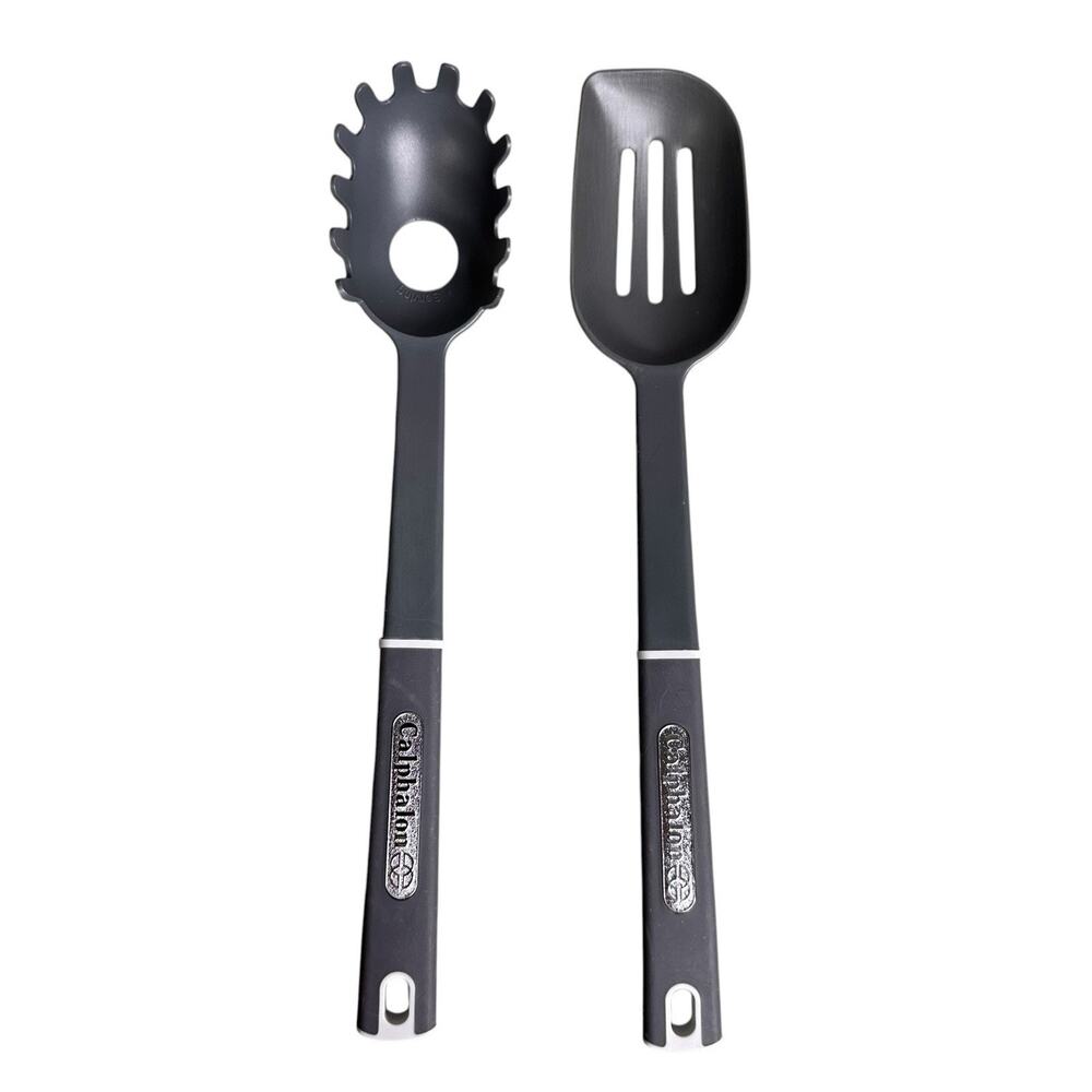 Calphalon Nylon Slotted Spoon and Pasta Server 13 inch Gray